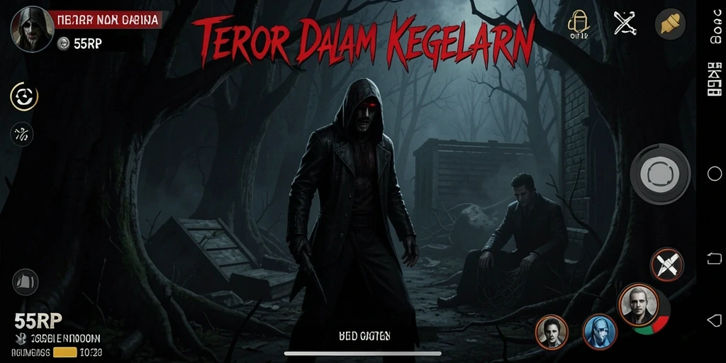 Tampilan menyeramkan dari gameplay 55RP yang penuh ketegangan.