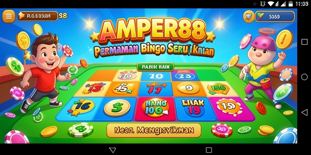 Tampilan gameplay seru dari AMPER88 dengan interaksi pemain yang menyenangkan.