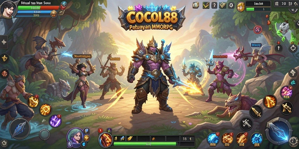 Tangkapan layar gameplay COCOL88 yang menampilkan petualangan seru di dunia MMORPG.