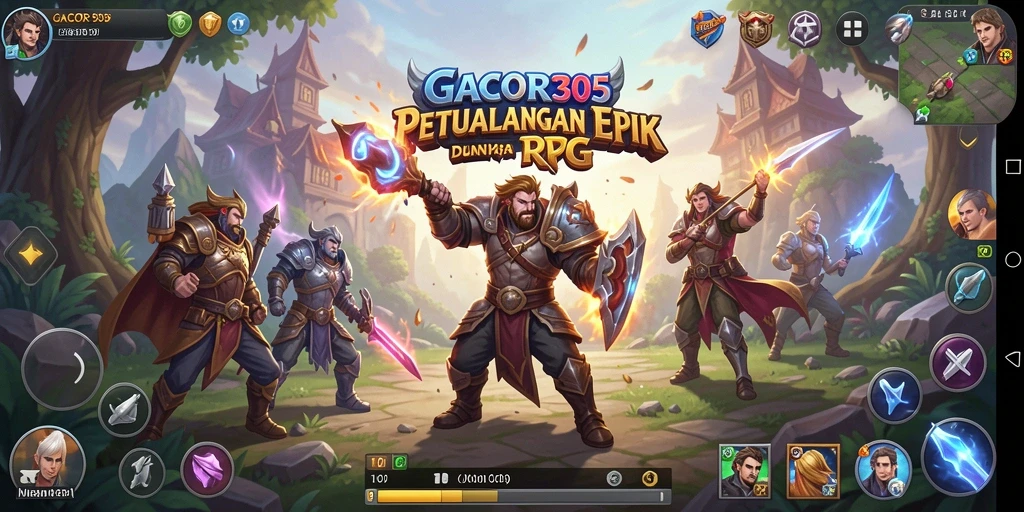 Tampilan gameplay RPG yang mendebarkan di GACOR305.