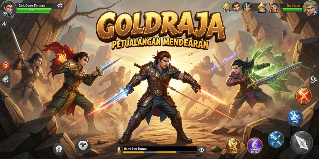 Tangkapan layar menunjukkan pertarungan Action yang intens.