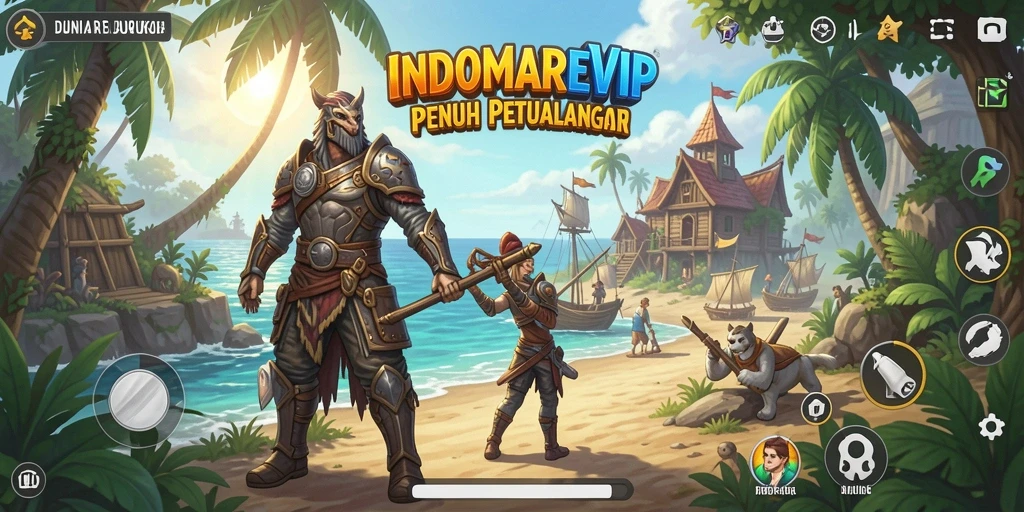 Tampilan menarik dari gameplay dunia terbuka INDOMAREVIP.
