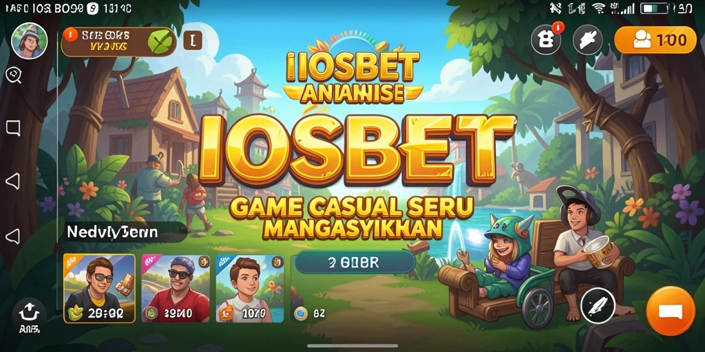 Tampilan gameplay aktif dari IOSBET yang menyenangkan.