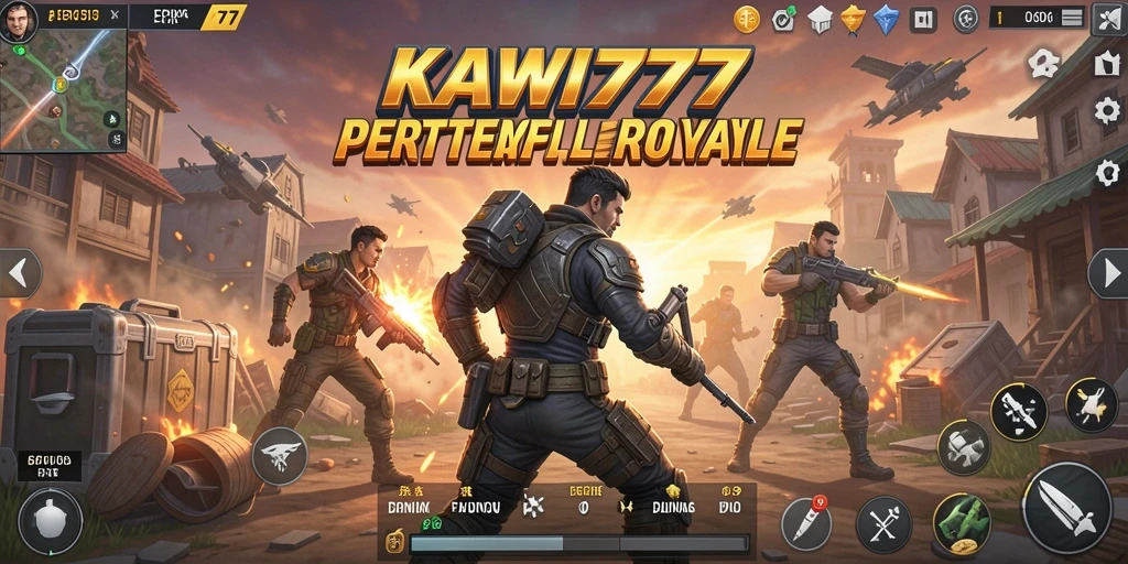 Tampilan seru pertempuran di KAWI777 dengan pemain bertarung.