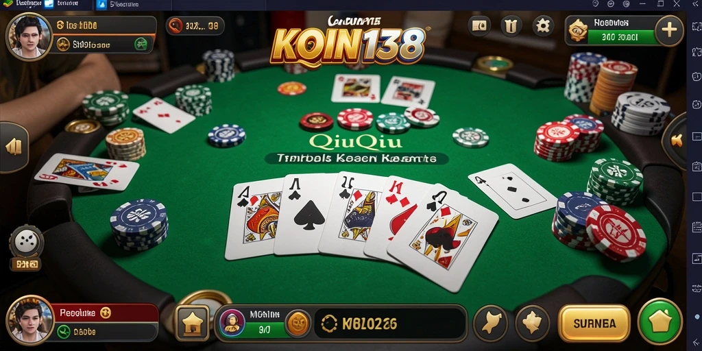 Tampilan screenshot gameplay QiuQiu yang mendebarkan.