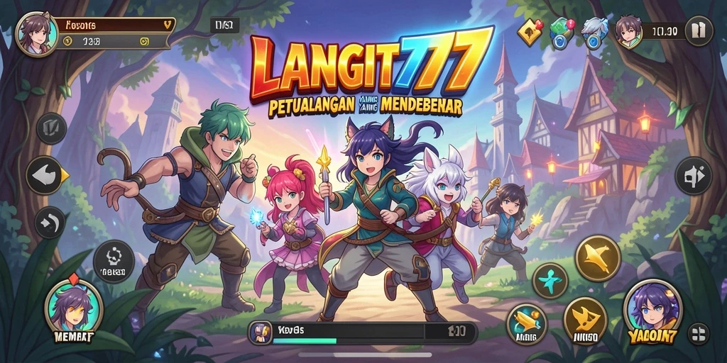 Gameplay mendebarkan di dunia anime penuh warna.