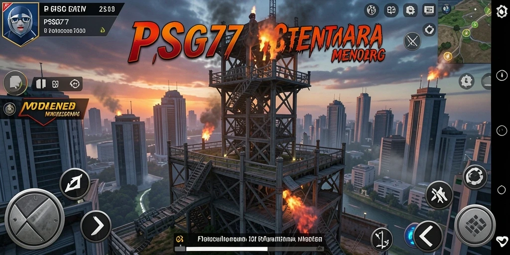 Tampilan gameplay Tower Defense yang seru dan menantang di PSG77.