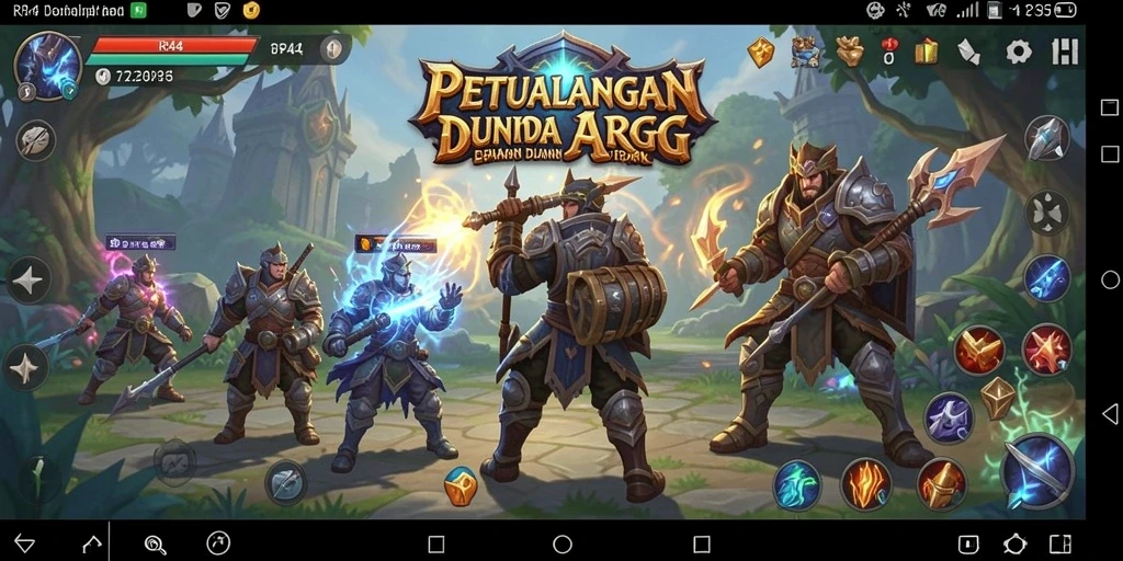 Tampilan epik gameplay RR44 yang menantang dan mendebarkan.
