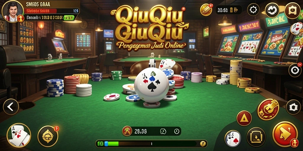 Tampilan menarik dari gameplay QiuQiu di SM605.