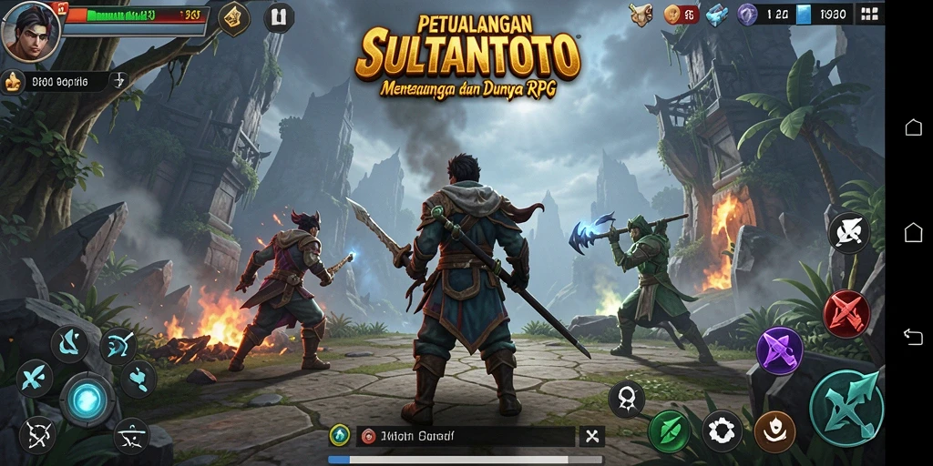 Gameplay SULTANTOTO yang mendebarkan dan penuh strategi RPG.