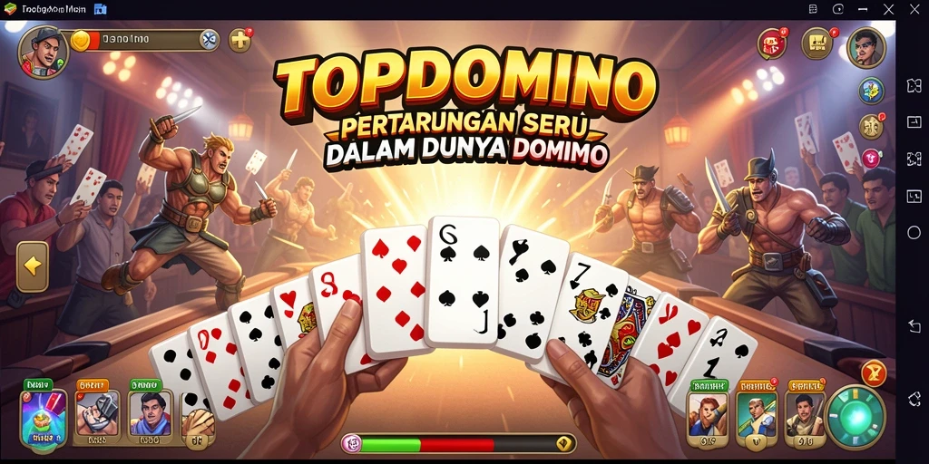 Gameplay dinamis dan seru dalam TOPDOMINO.