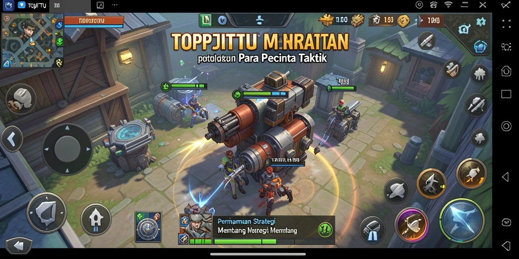 Gameplay seru dalam TOPJITU dengan taktik strategi yang menarik.