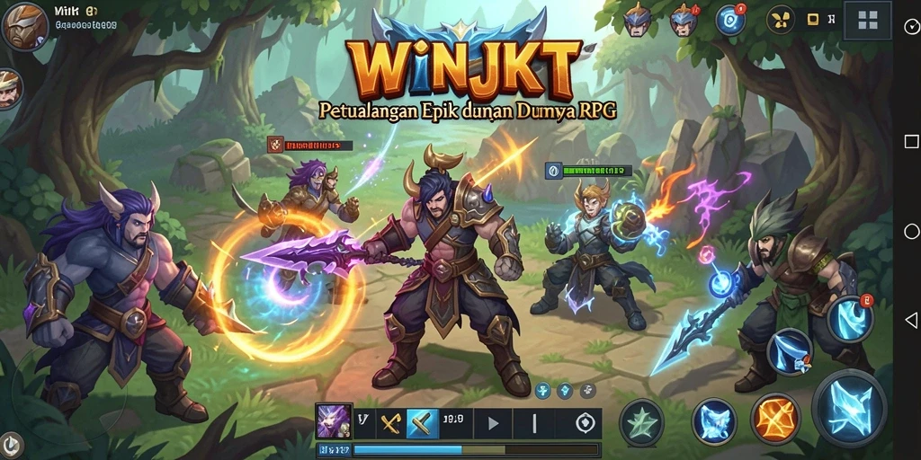 Tampilan menarik dari gameplay RPG di WINJKT yang menantang.